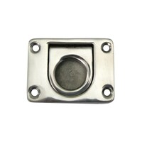 FLUSH PULL WITH SPRING RETURN 316-GRADE STAINLESS STEEL 76X57MM