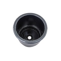 DRINK HOLDER LARGE TWIN SIZE CARBON PRINT WITH DRAIN
