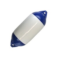 BOAT FENDER F5 WHITE/BLUE 762X280MM