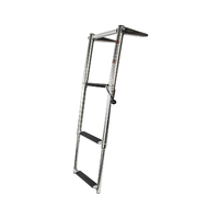 LADDER ABOVE PLATFORM TELESCOPIC WITH TOP RAIL 3 STEP