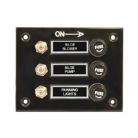 Switch Panel Blk 3 Switch