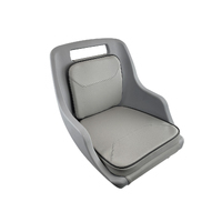 Nautical Nest Detachable Grey Cushion Moulded Boat Seat