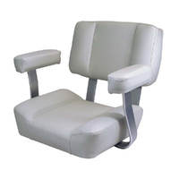 Captain's Boat Seat Deluxe Off White