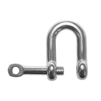 D SHACKLE WITH CAPTIVE PIN 316 GRADE STAINLESS STEEL