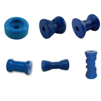 HARD BLUE  - NYLON ROLLERS (DESIGN FOR USE ON ALUMINIUM BOATS)